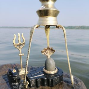 brown color narmadeshwar shivling