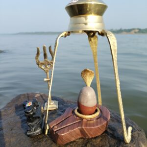 tilak dhari narmadeshwar shivling for home