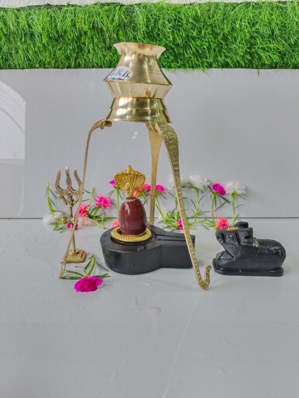 red color narmadeshwar shivling for home