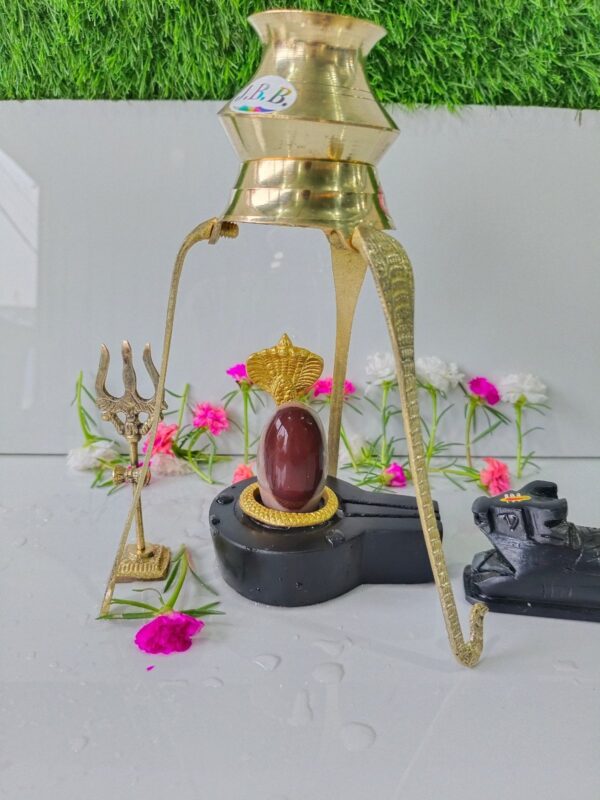 original tilak dhari narmadeshwar shivling for home