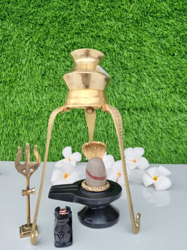 mala tilak dhari narmadeshwar shivling