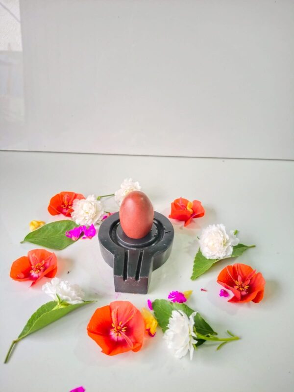 red color narmadeshwar shivling for home